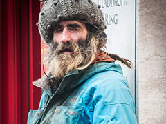 Homeless in Galway, Irland