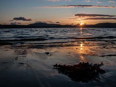 Sonnenuntergang am Meer vom ring of kerry, Irland