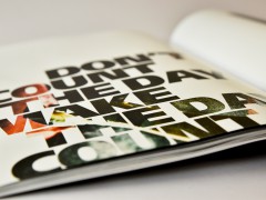 Typografie, Gestaltung und Fotografie in einem